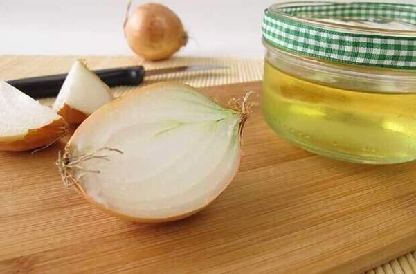 Infuso di cipolla per rimuovere i vermi, utilizzato per una settimana